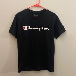Champion black cotton t-shirt size small